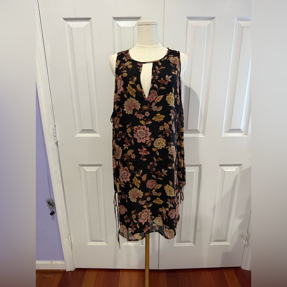 Forever 21 Black and Brown Floral Dress